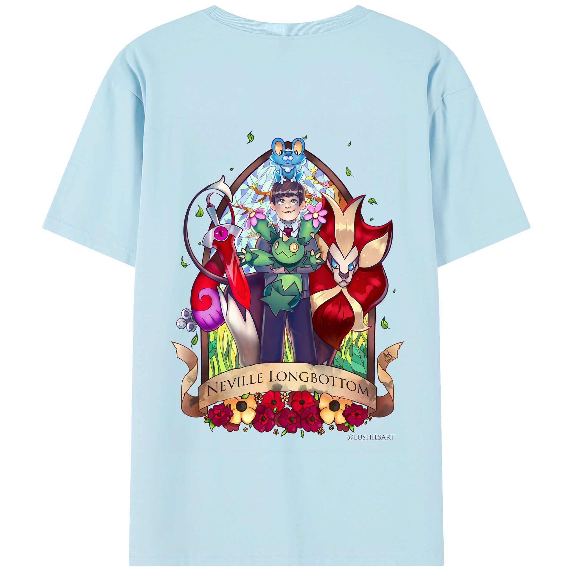 （画像用） Harry Potter ハリー・ポッターシリーズ 綿100％半袖Tシャツ（背面プリント）